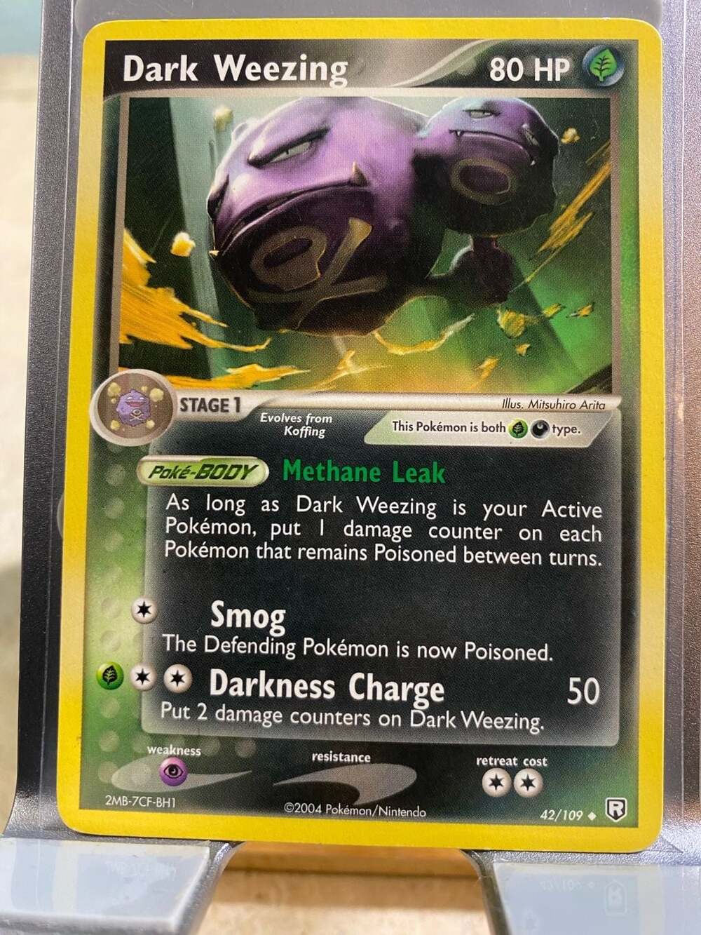 Pokémon Dark Weezing 42/109 EX Team Rocket Returns Uncommon Card